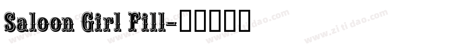 Saloon Girl Fill字体转换